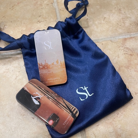 Seint Pineapple and Tangerine Lip & Cheek - 2 tins + SEINT pouch - NEW! - Picture 8 of 8